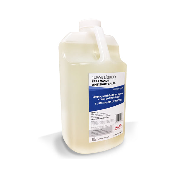Jabón Líquido Antibacterial con Sal Cuaternaria 2 L